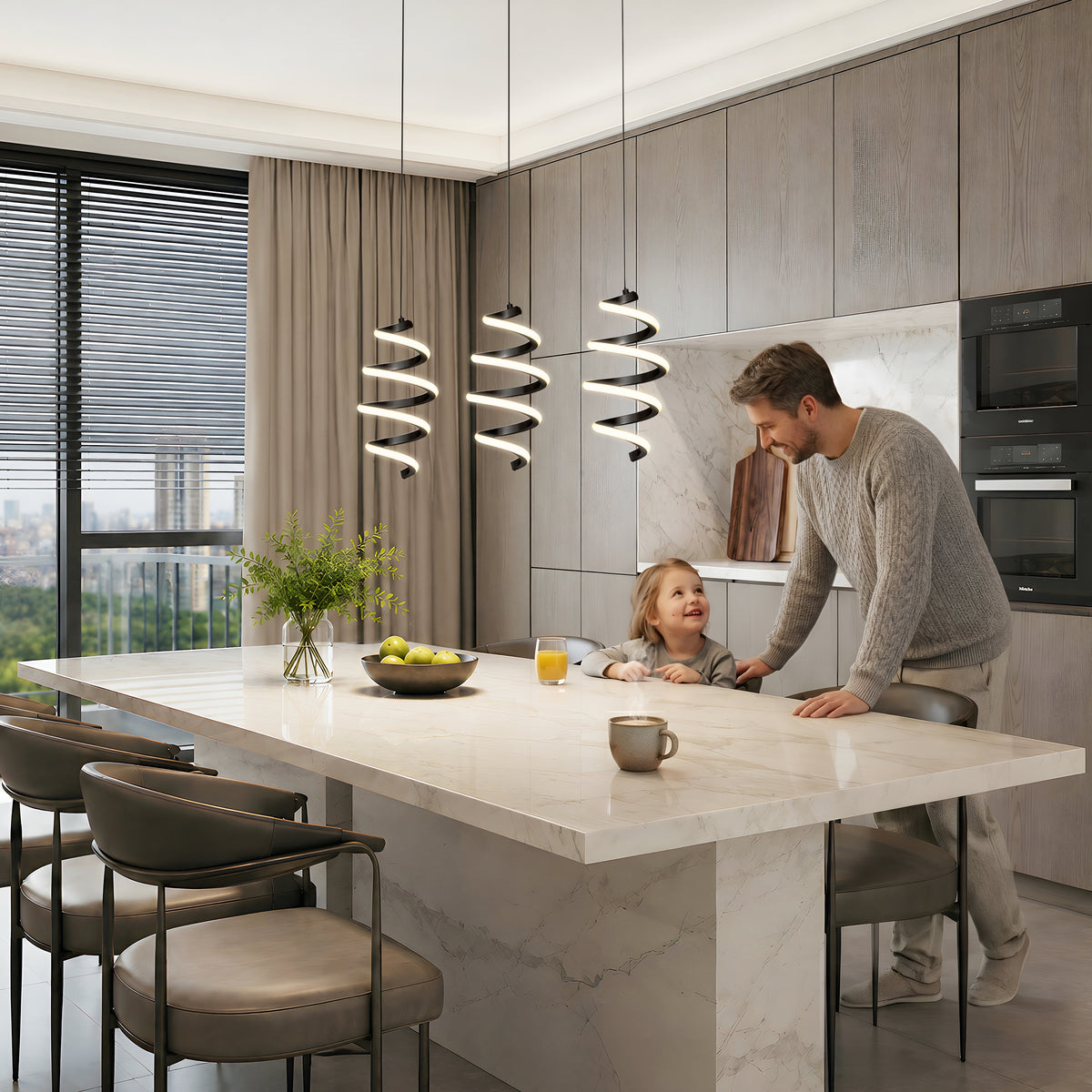 Chorus 3-light LED pendant light 5 CCT