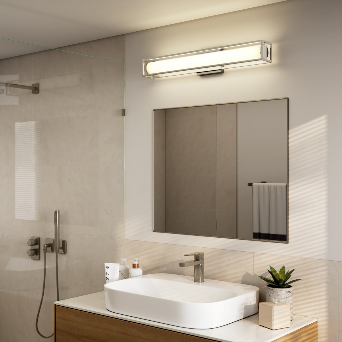 Venicia 27 pulg (69 cm) luminario de baño LED integrado para baño