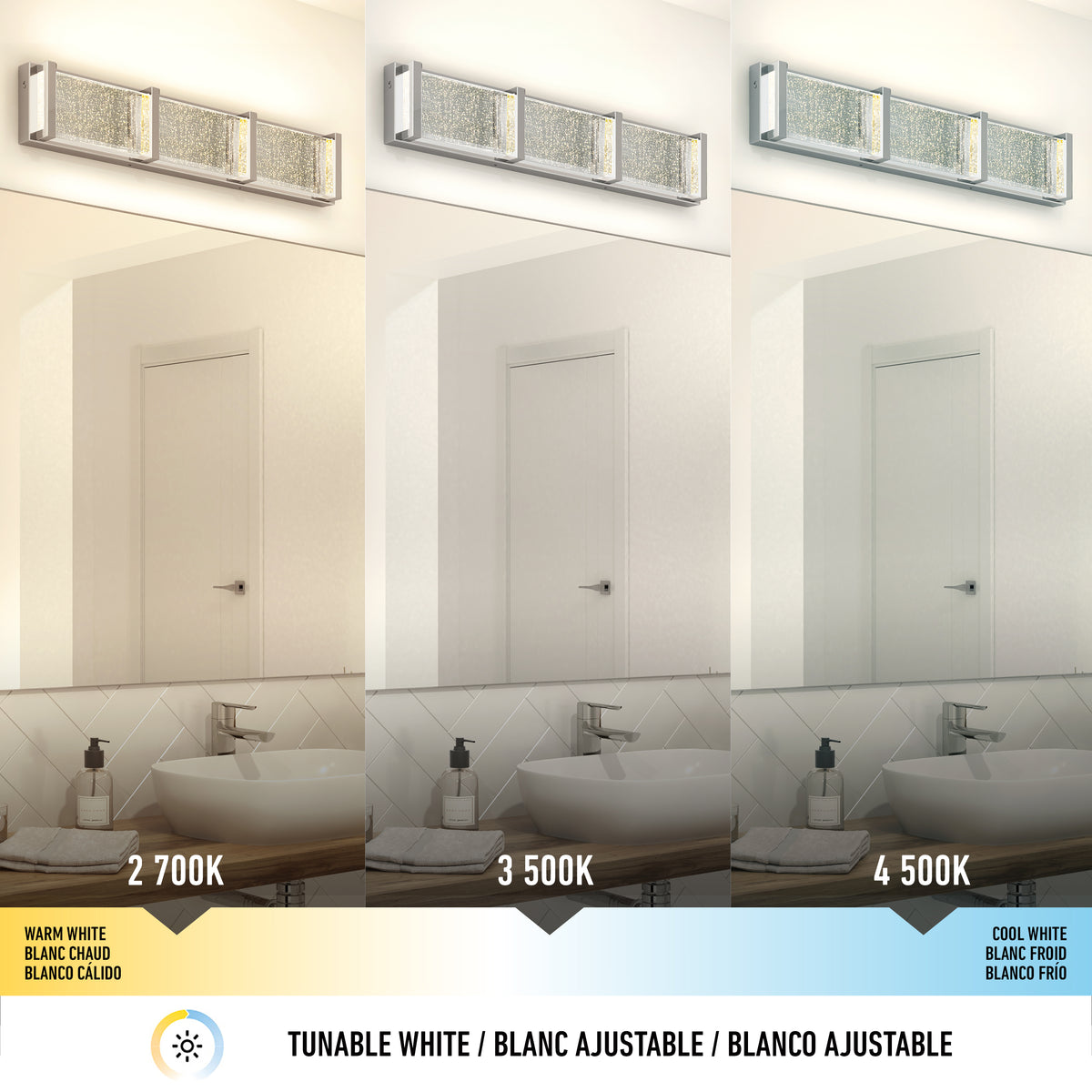 Subway Essence 27-in (69 cm) Integrated LED Vanity Light Bar for Bathroom