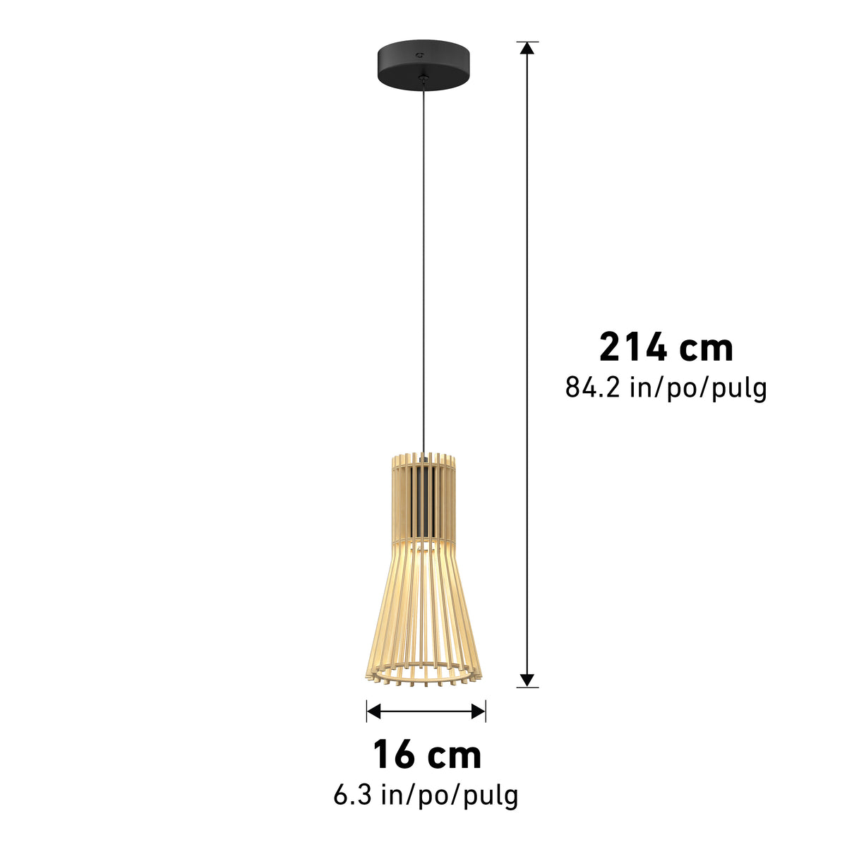 Kiyo modern LED pendant light 3 CCT