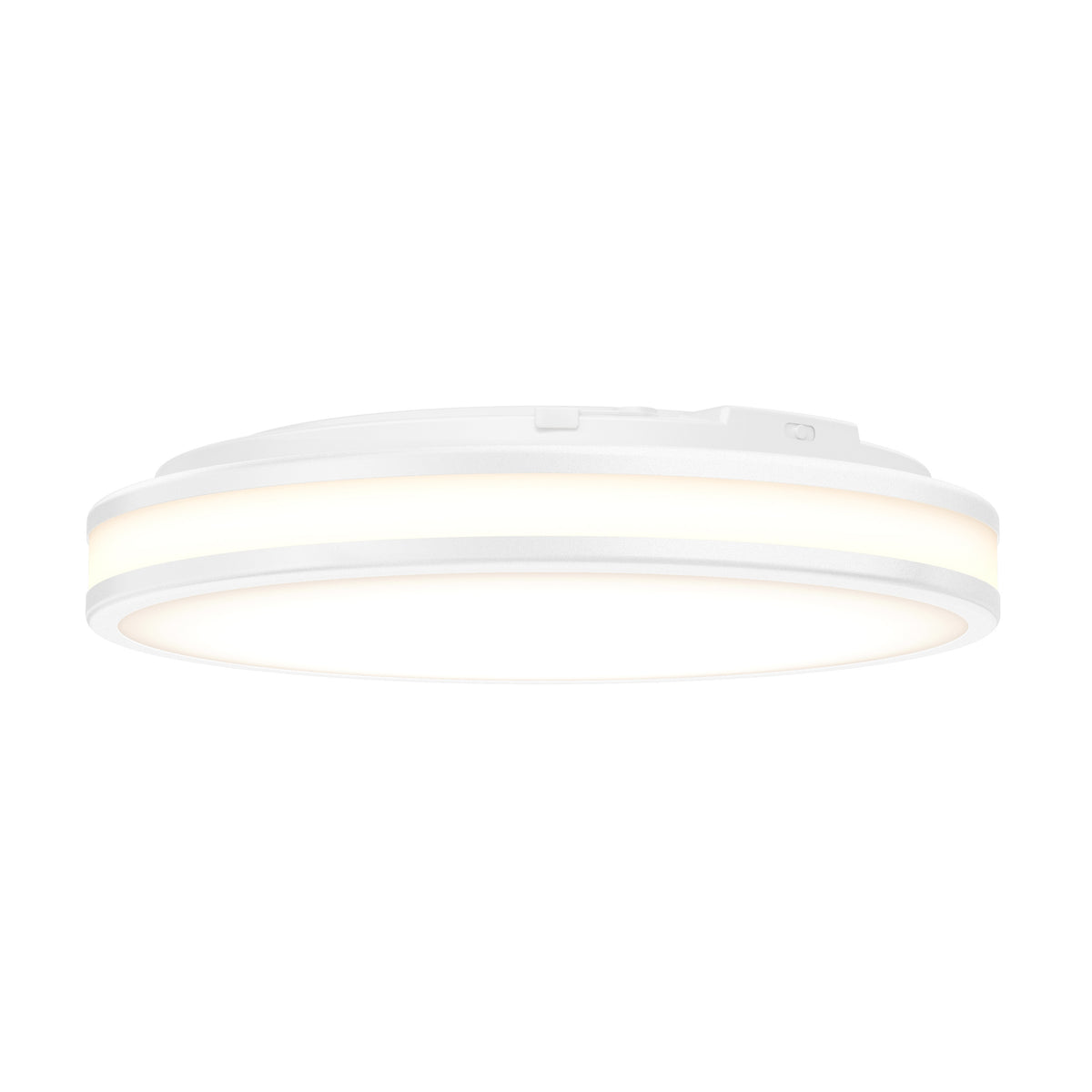 The Artika Hemisphere 15 in. LED flush mount light features a slim, modern round white design and offers 5 selectable color temperatures, providing a soft, even edge glow for stylish ceiling illumination.