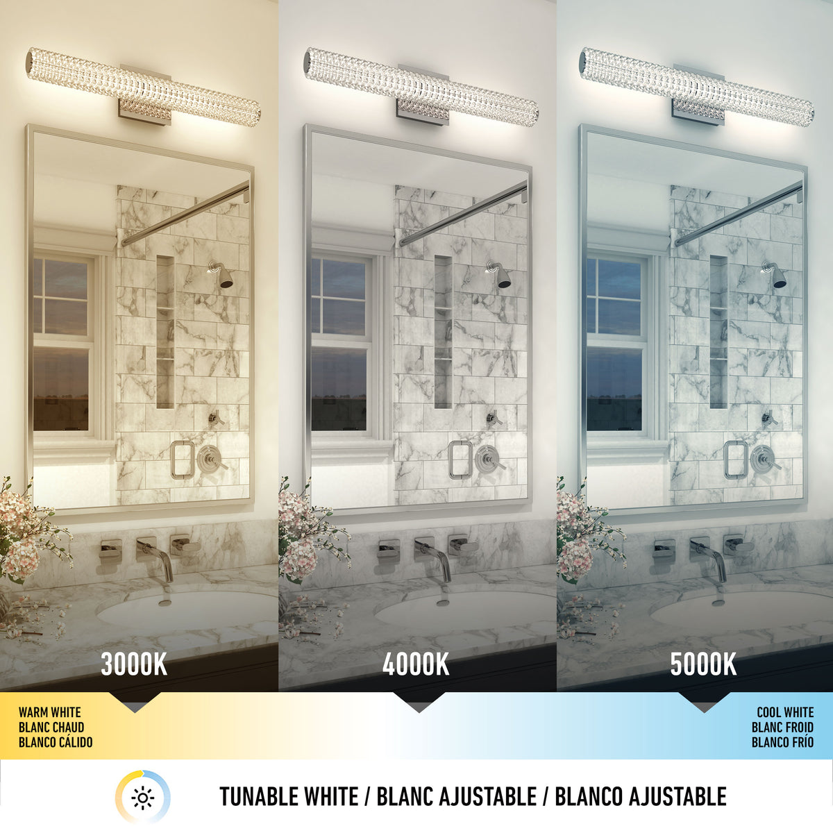 Exalto modern LED bathroom vanity light