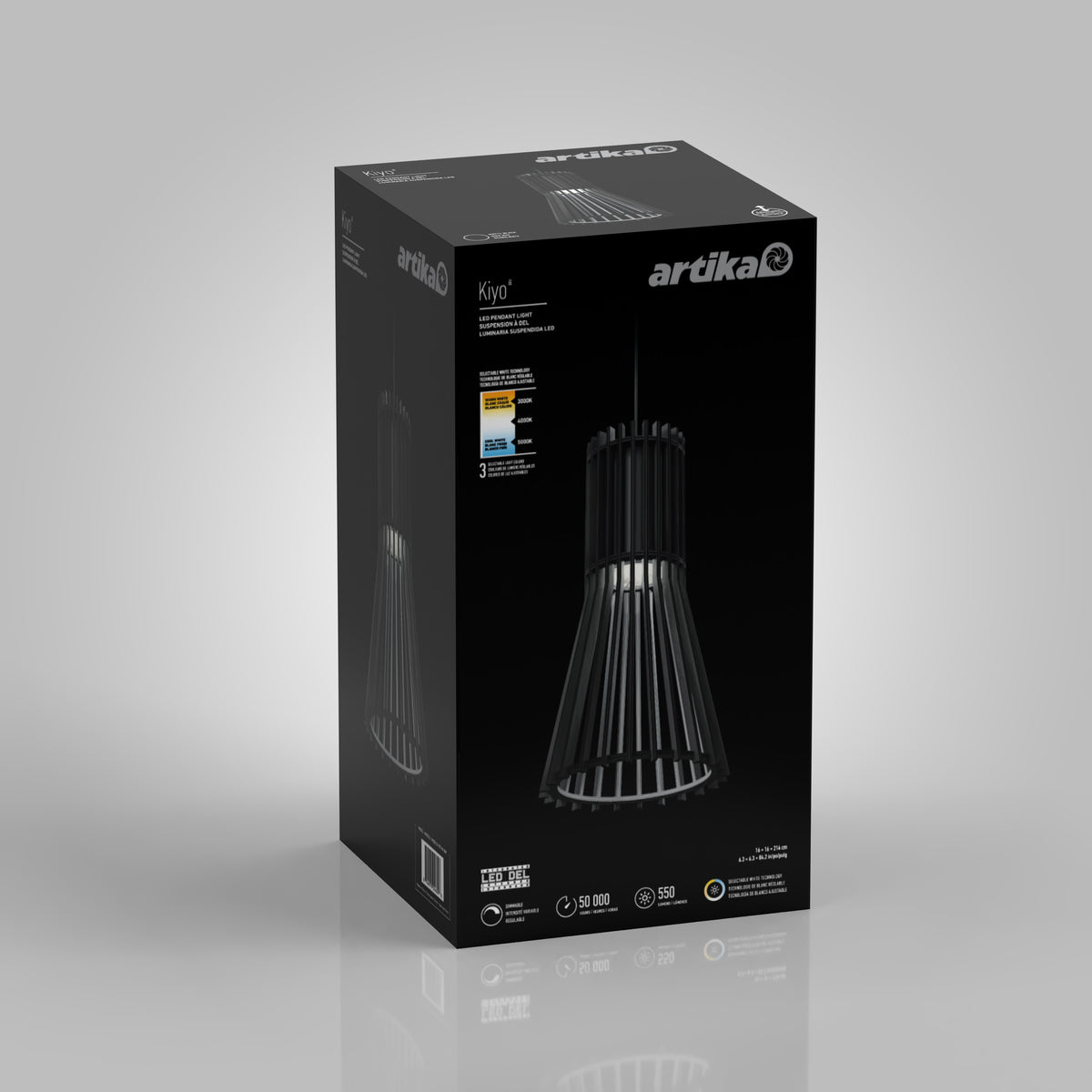 Kiyo modern LED pendant light 3 CCT
