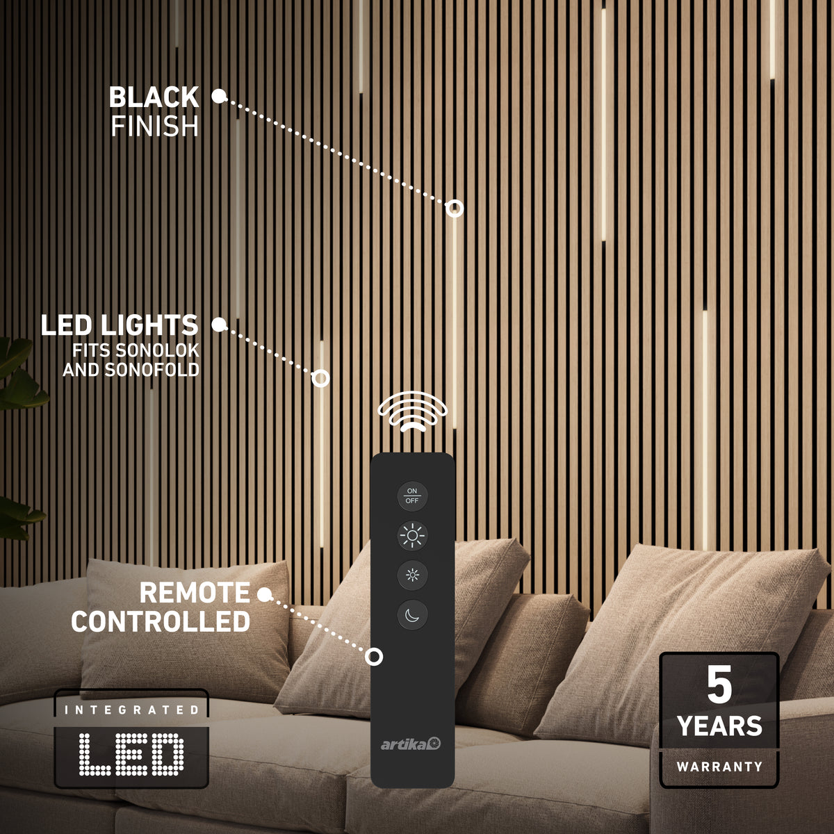Luminaire DEL Lumilok avec télécommande pour Sonolok - paquet de 4