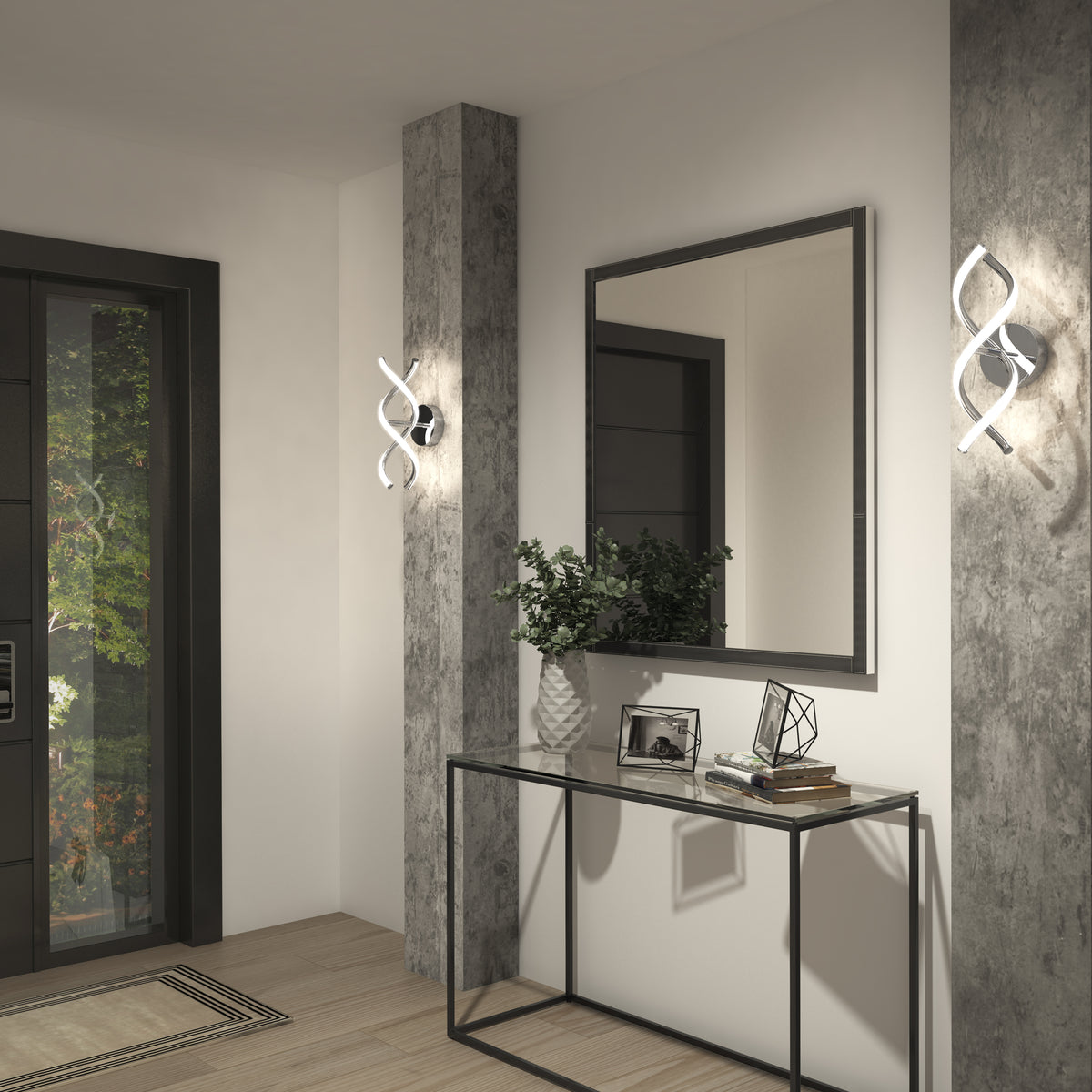DNA modern LED wall sconce 3 CCT