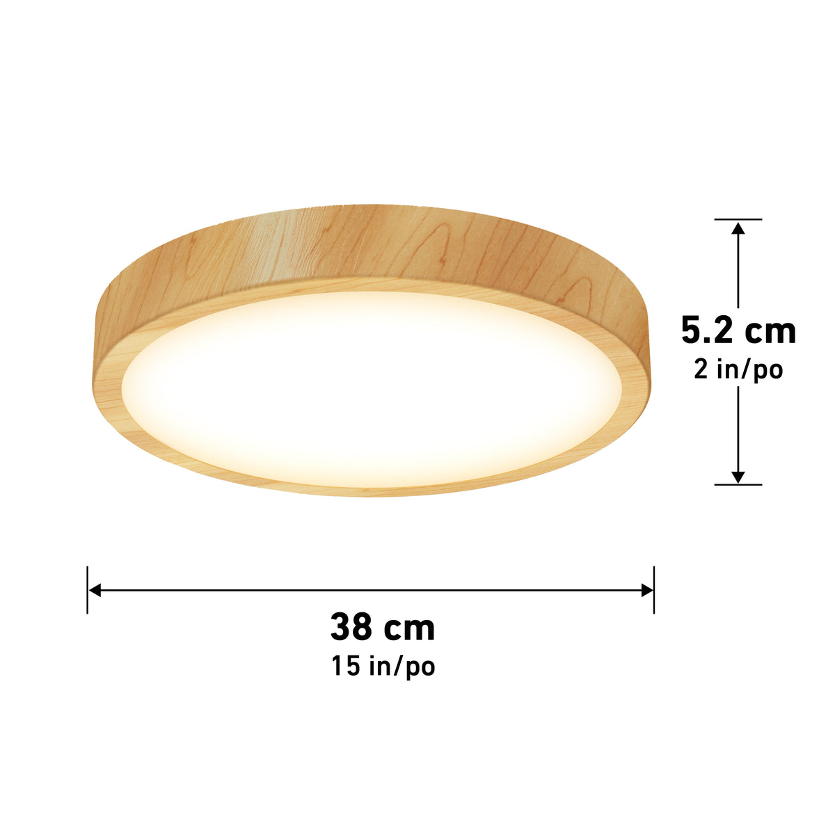 Dryad 15 in. LED Modern flush mount light