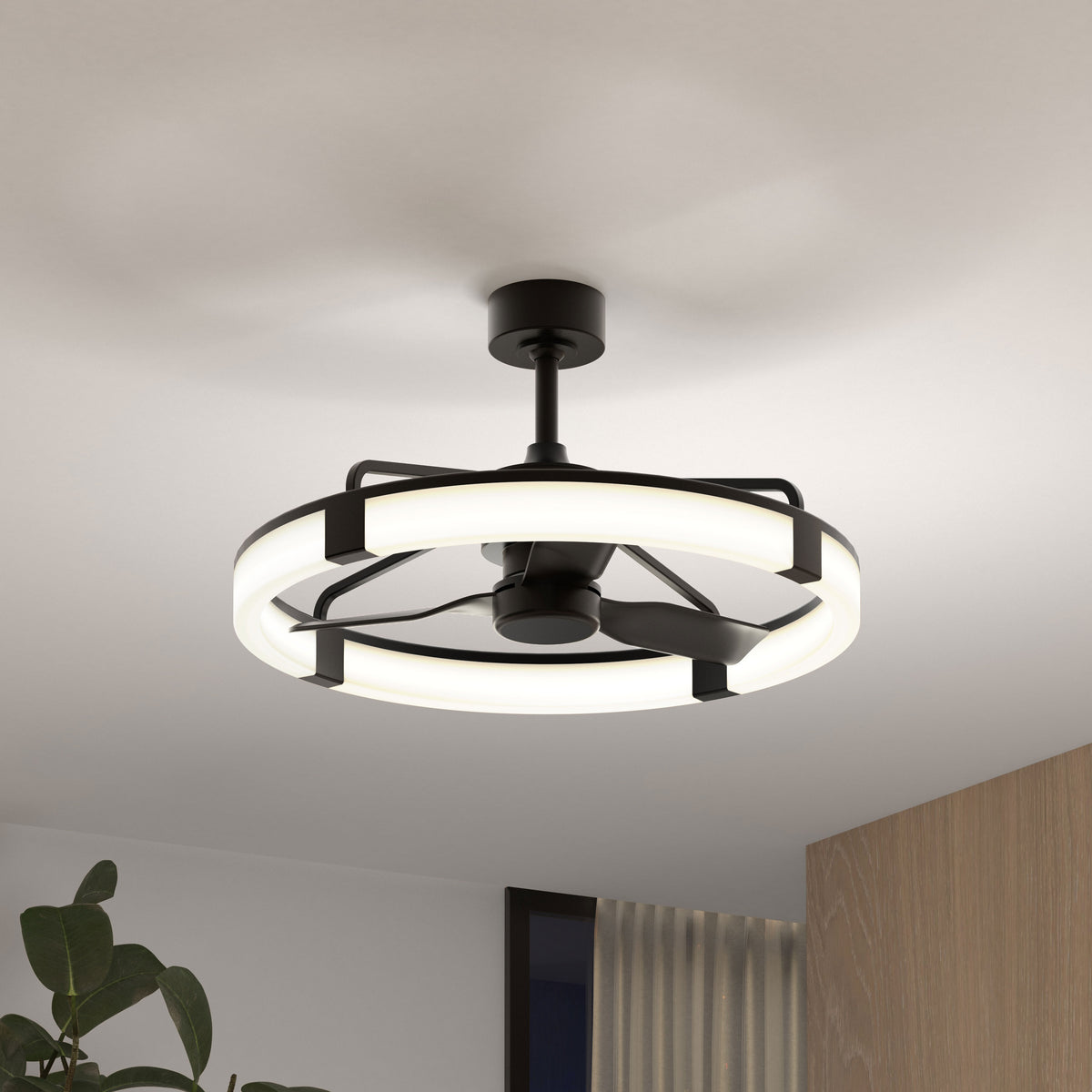 Sunnyvale 28 in. LED modern ceiling fan - with remote