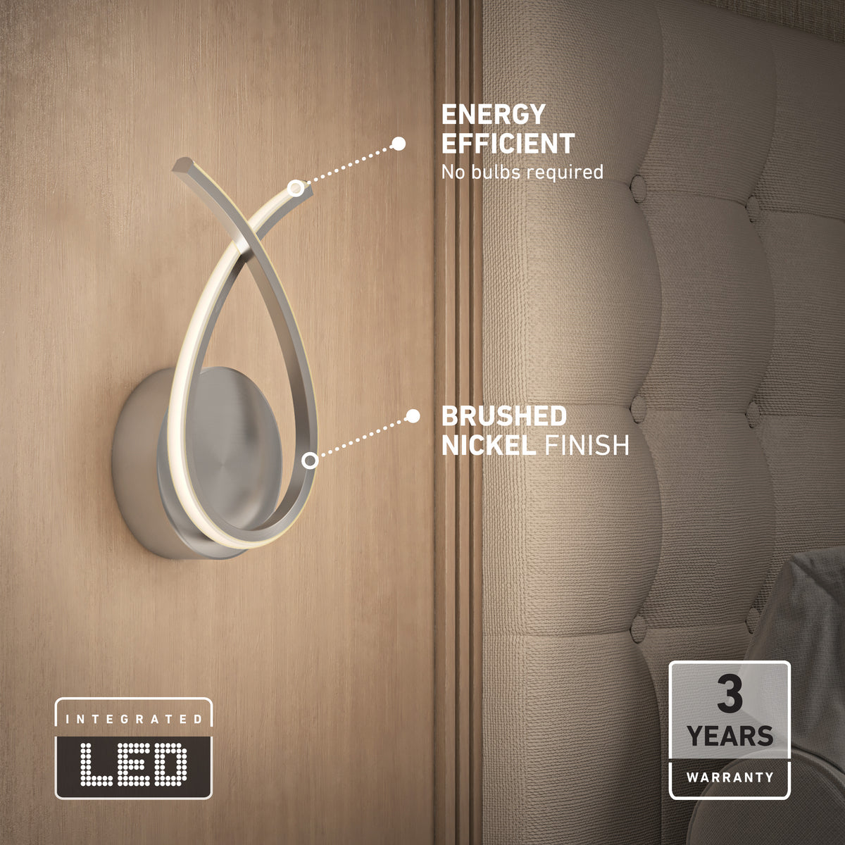 Gamma lámpara de pared LED moderno 5 CCT
