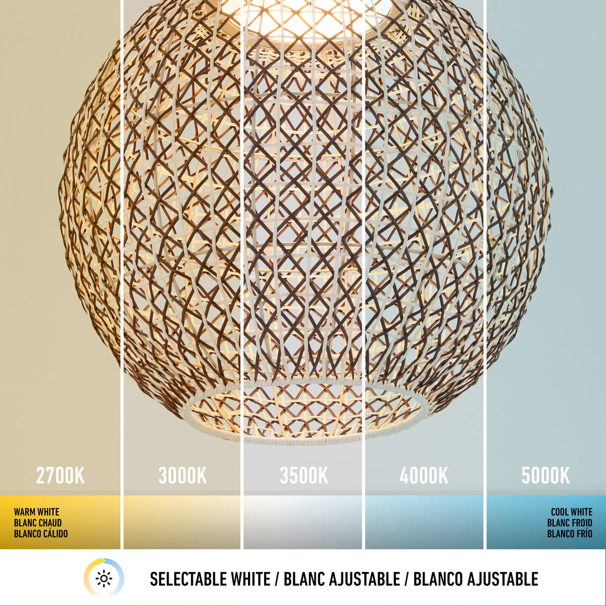 Benson LED pendant light 5 CCT