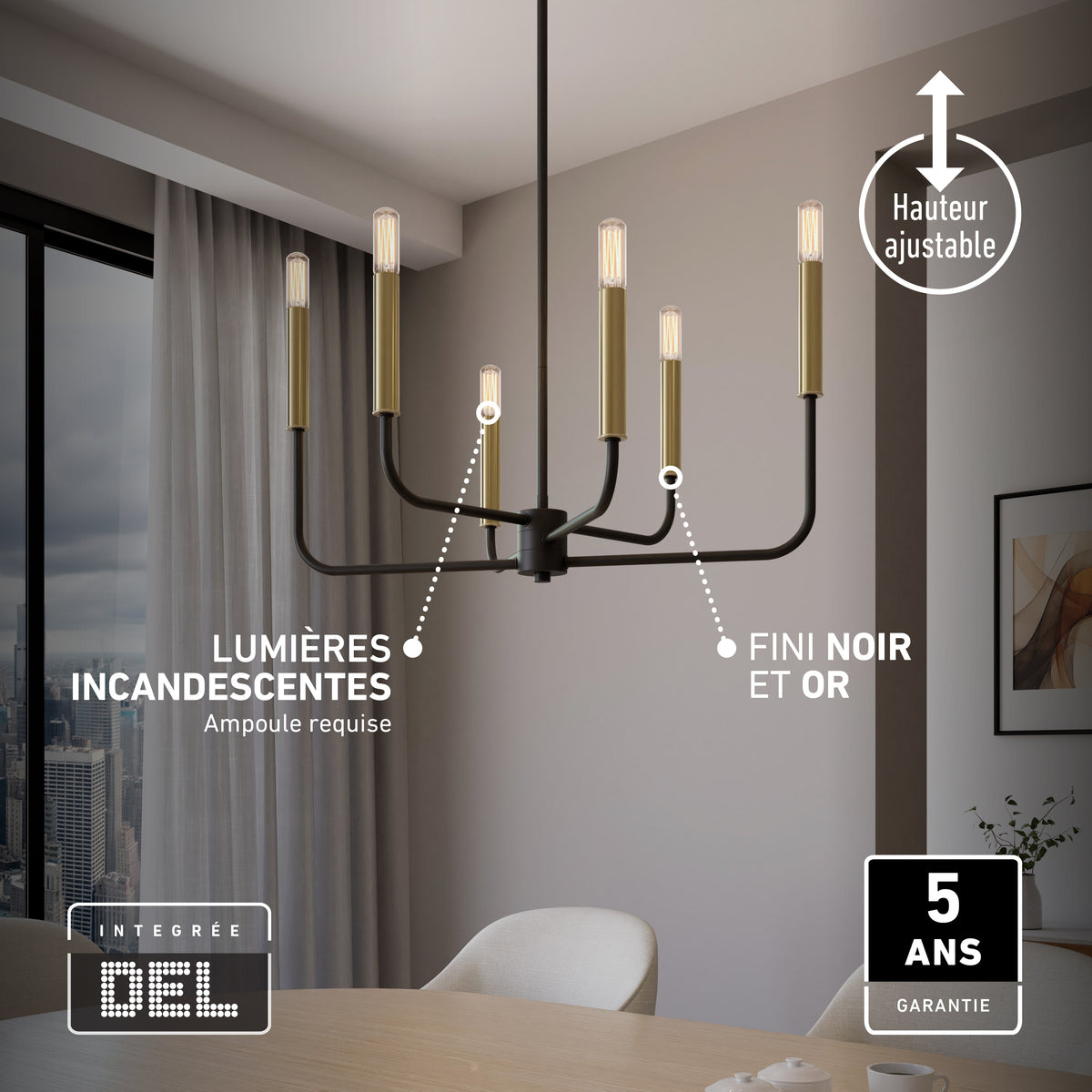 Manchester 6-light pendant