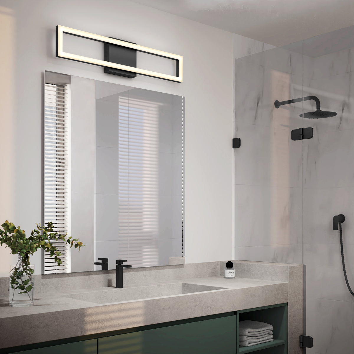 Dover 27-in (69 cm) Integrated LED 5-CCT Vanity Light Bar for Bathroom