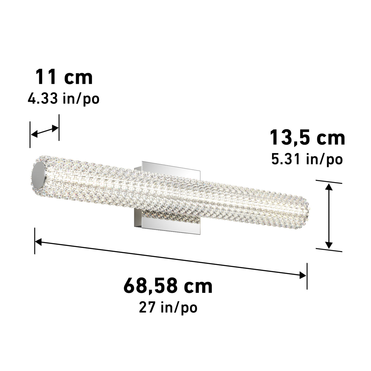 Exalto modern LED bathroom vanity light