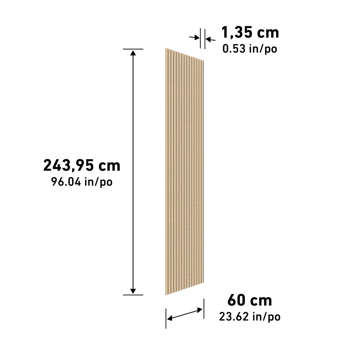 Sonofold sound-absorbing wall panel kit - pack of 2