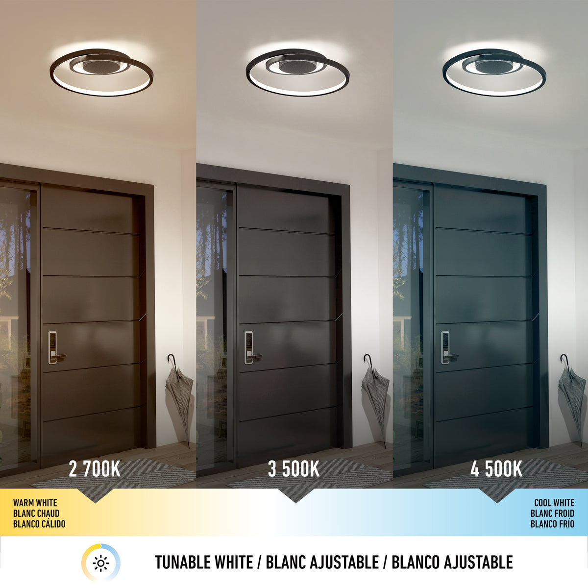 Salto 14 in. (36 cm) Modern LED Flush Mount Ceiling Light
