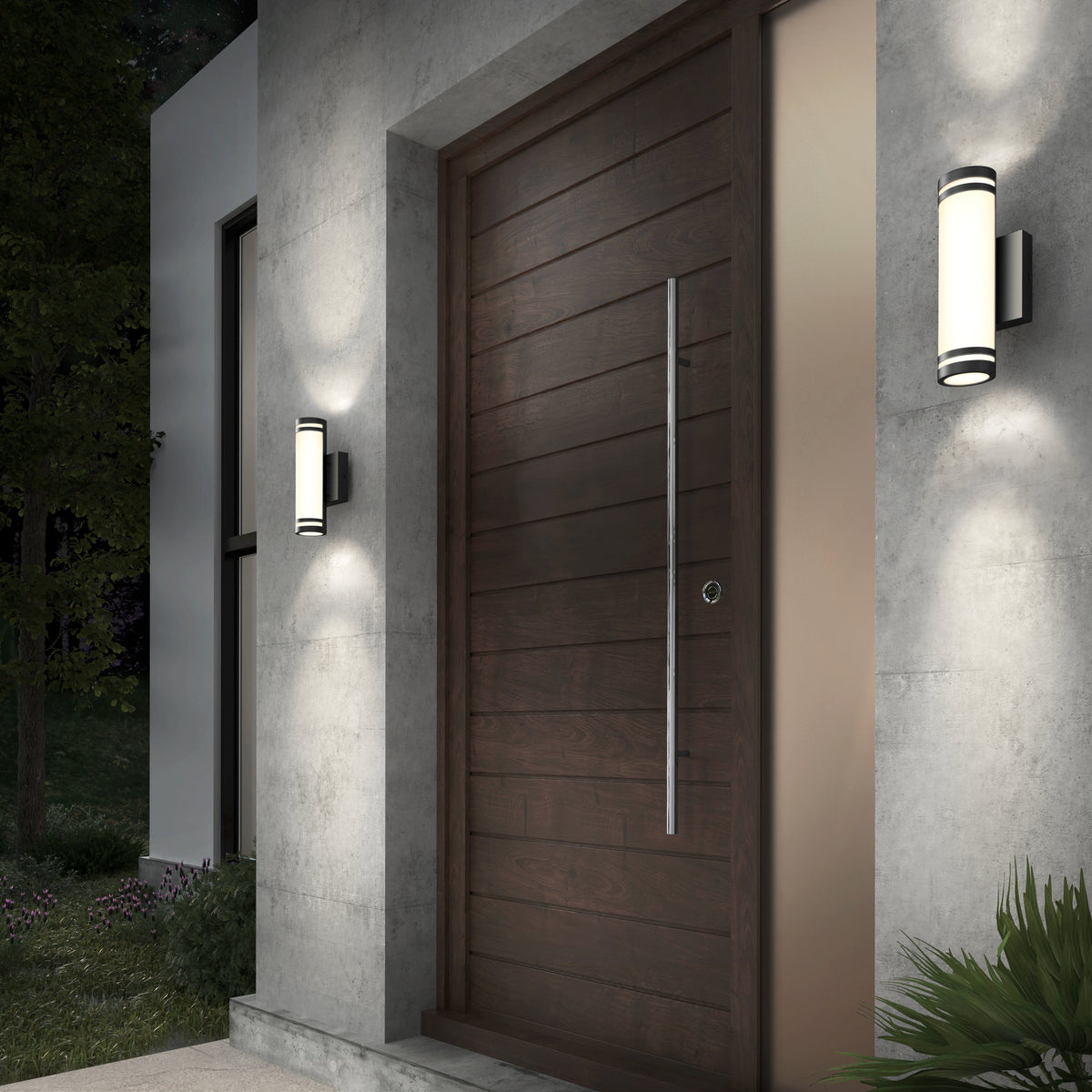 Bradley modern LED indoor-outdoor wall light 3 CCT