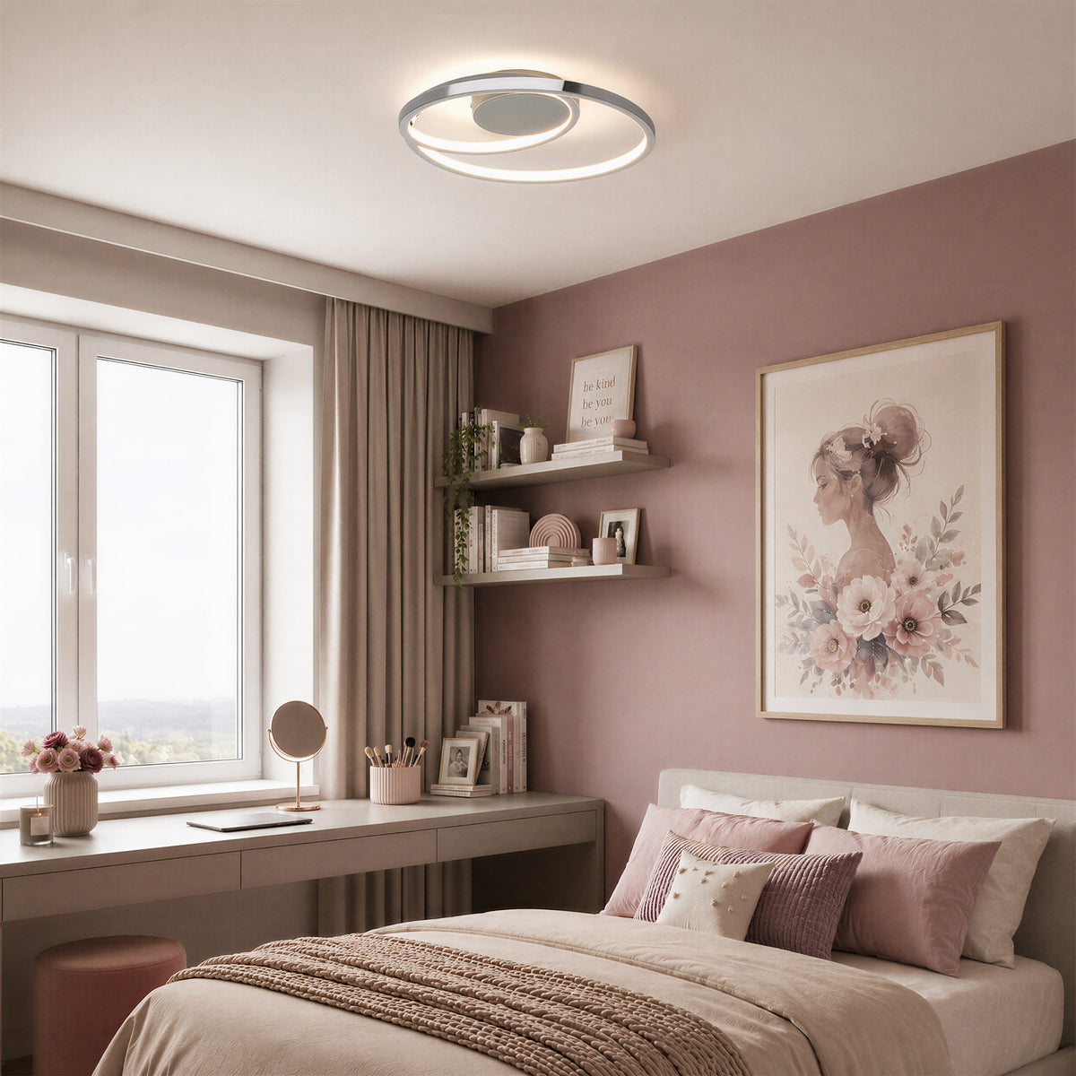 Salto 14 in. (36 cm) Modern LED Flush Mount Ceiling Light