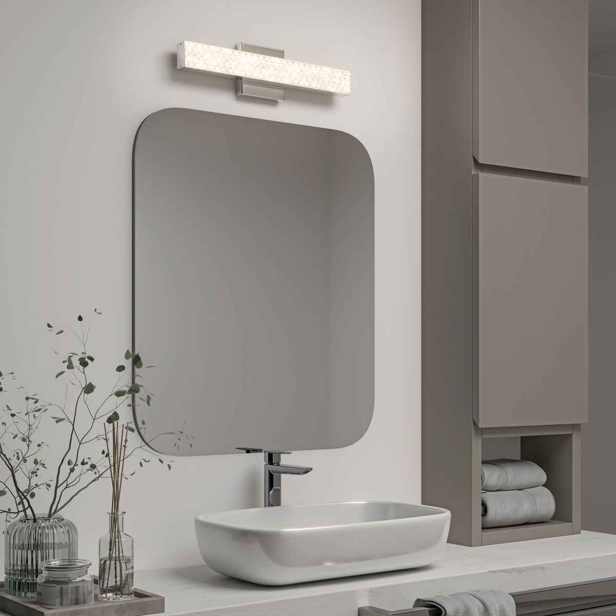 Adeline 18 pulg (46 cm) luminario de baño LED integrado 3 TCL para baño
