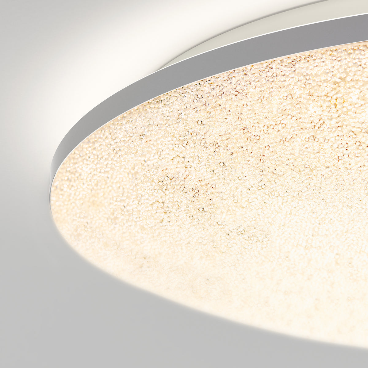 Sparkle 18 in. (45 cm) Modern LED Flush Mount Ceiling Light - With Remote