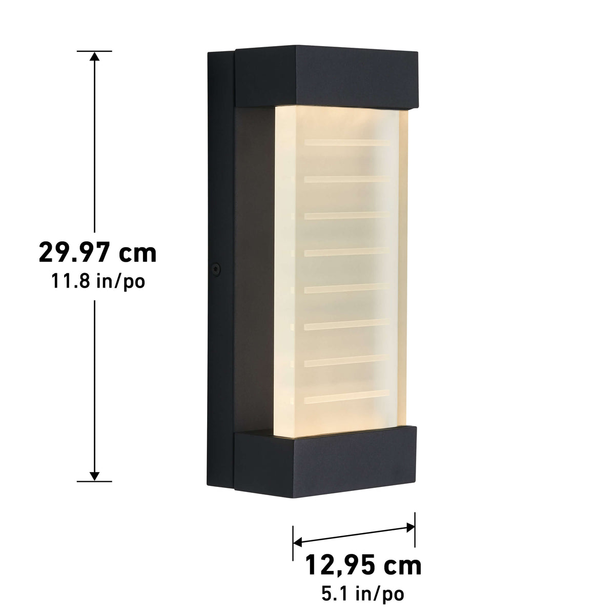 Percy LED indoor-outdoor wall light