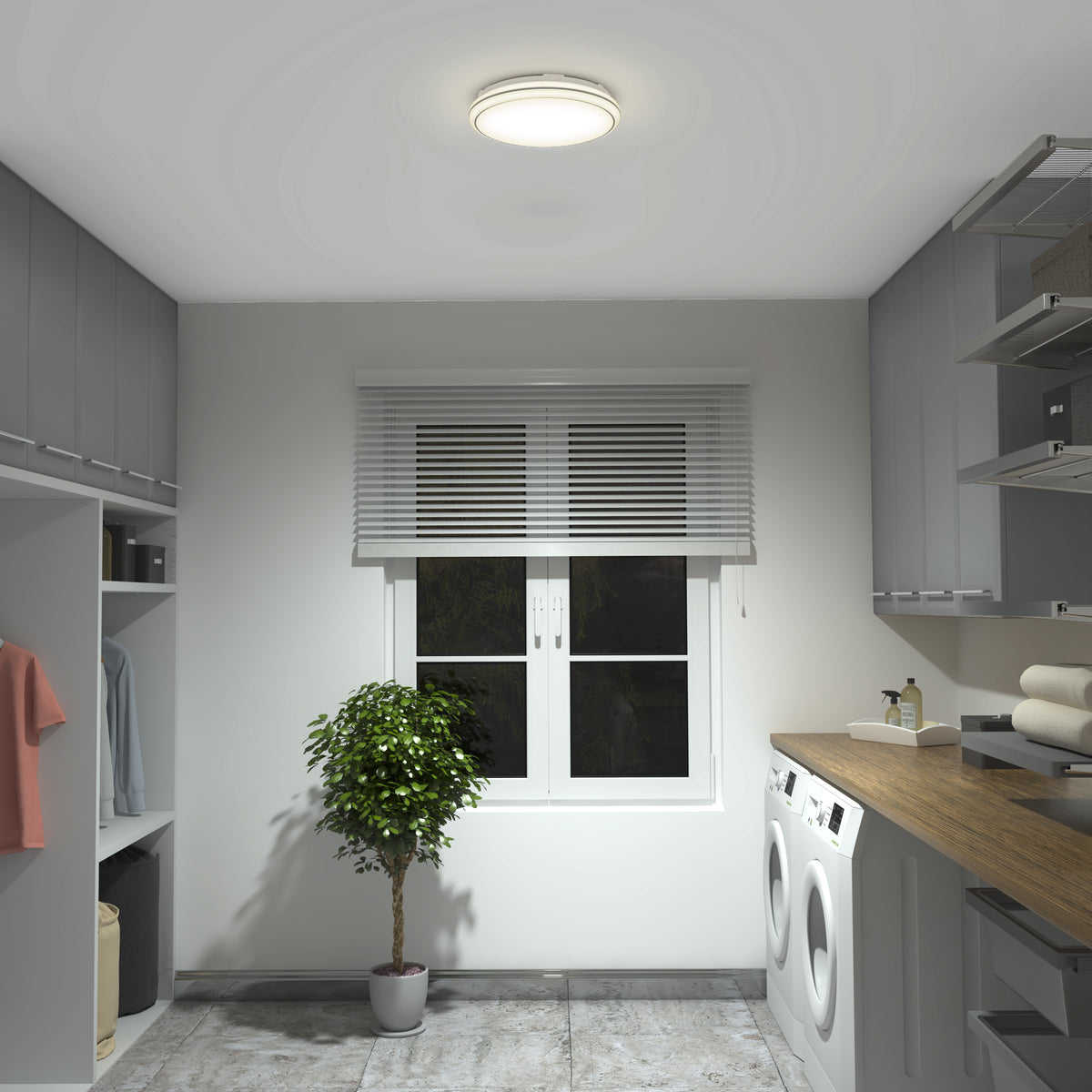 Emina 13 in. LED flush mount light 3 CCT