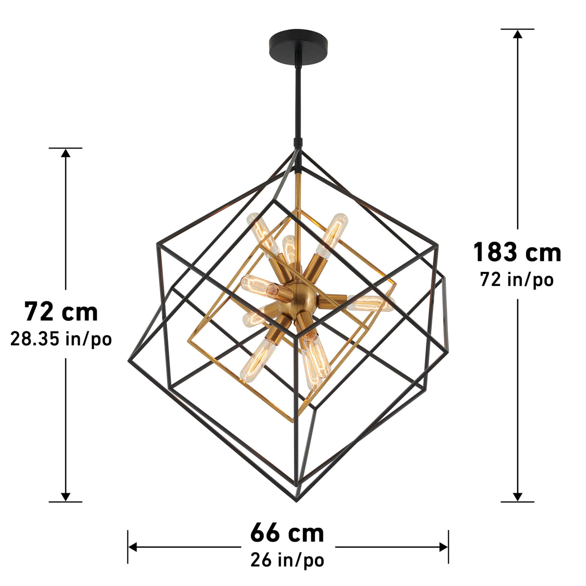 Imperium 9-light LED chandelier