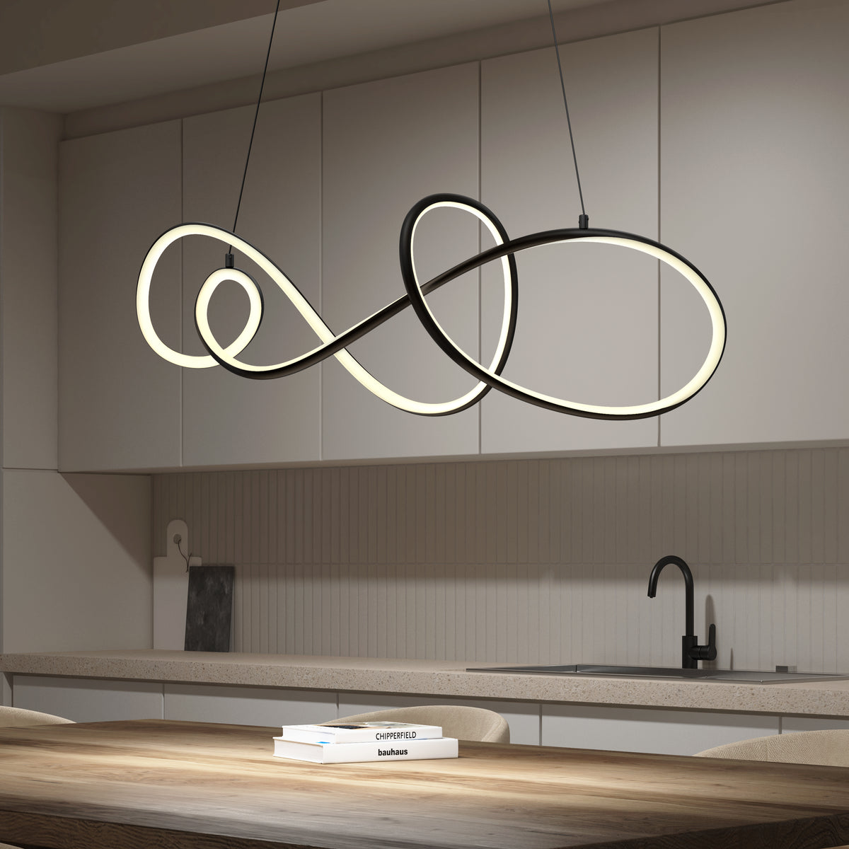 Siena modern LED pendant light 5 CCT