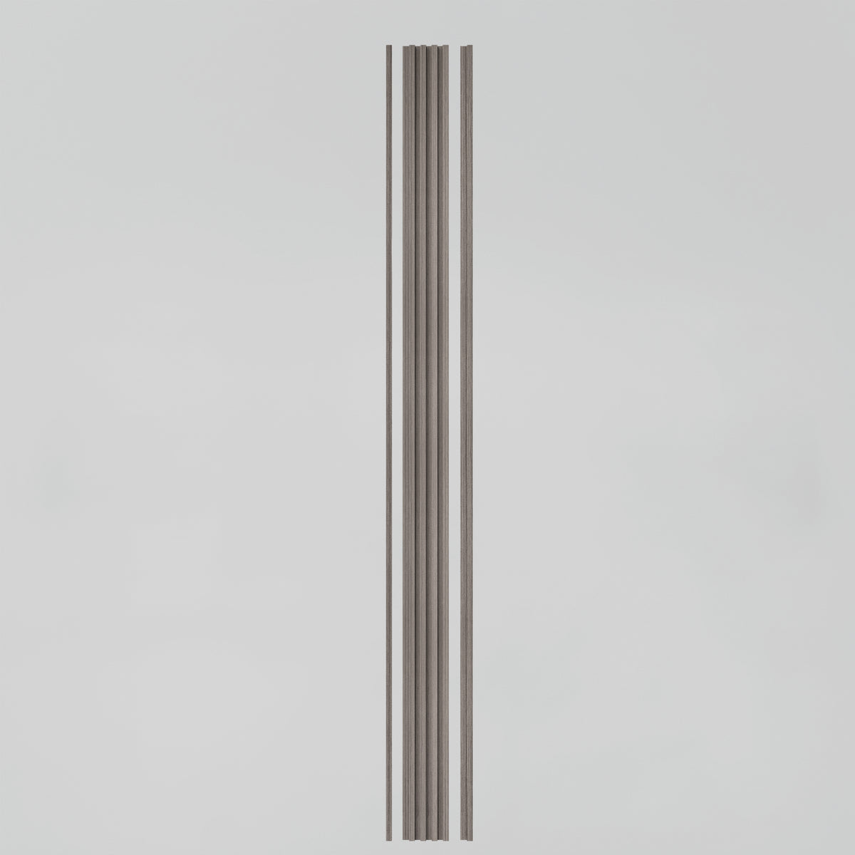 The Artika Panolok 30.67 ft wall panel kit (pack of 8) features long, vertical rectangular panels with multiple narrow grooves, displayed against a plain light gray background.