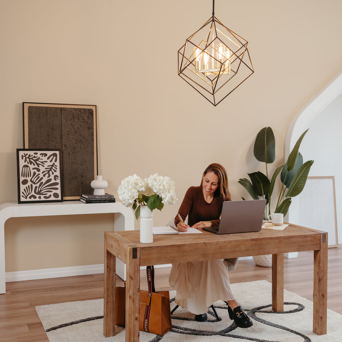 Harmonium modern mid-century pendant light