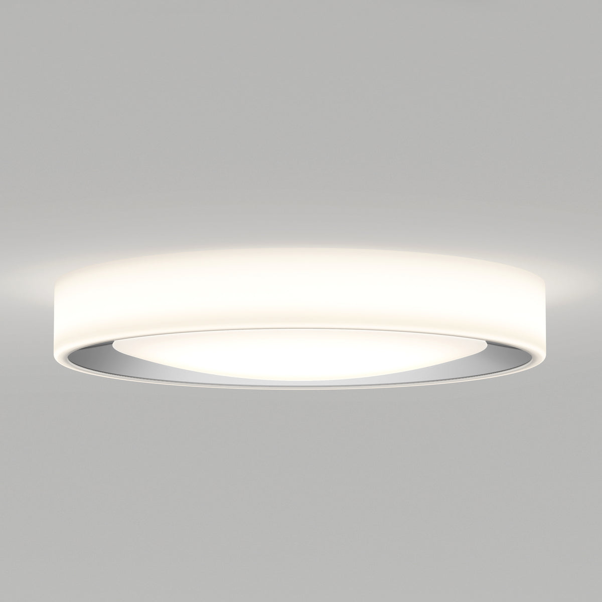 The Artika Cooper LED flush mount light features a round design, remote control, and nightlight function for soft, even illumination.