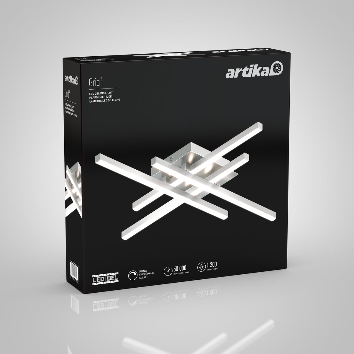 Grid 20 in. (51 cm) Modern LED Flush Mount Ceiling Light