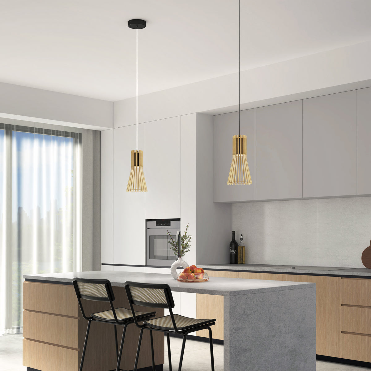 Kiyo modern LED pendant light 3 CCT