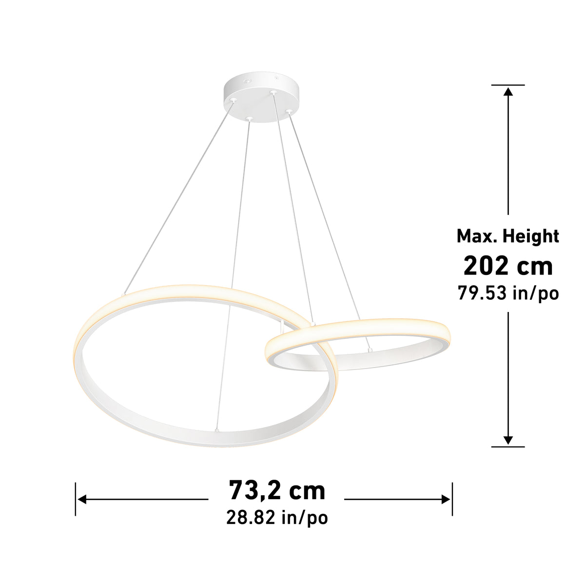 Suspension DEL Mora 28 po, 5 TCC