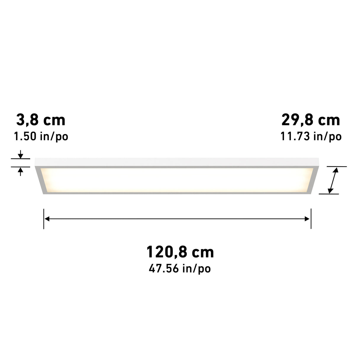 Artika Skyshade smart RGB LED light panel, 3.8 x 29.8 x 120.8 cm (1.5 x 11.7 x 47.6 in.)—perfect for workshop lighting.