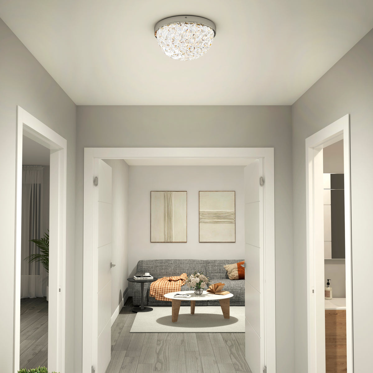 Carat plafonnier à DEL moderne 33 cm (13 po)