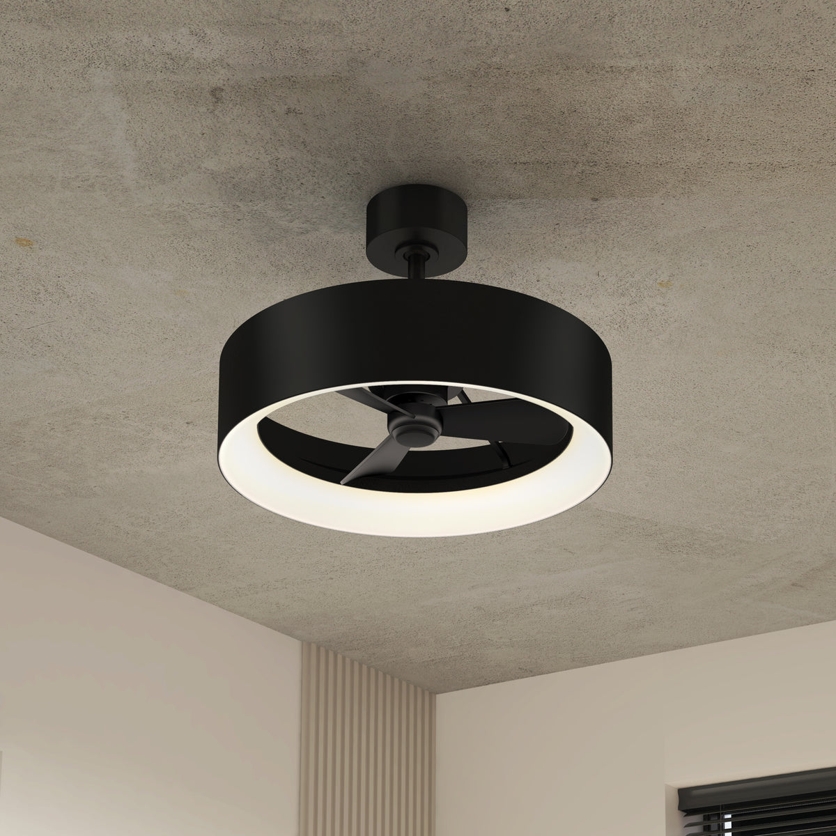 Aiden 24 in. (61 cm) LED modern fandelier ceiling fan with light - includes remote