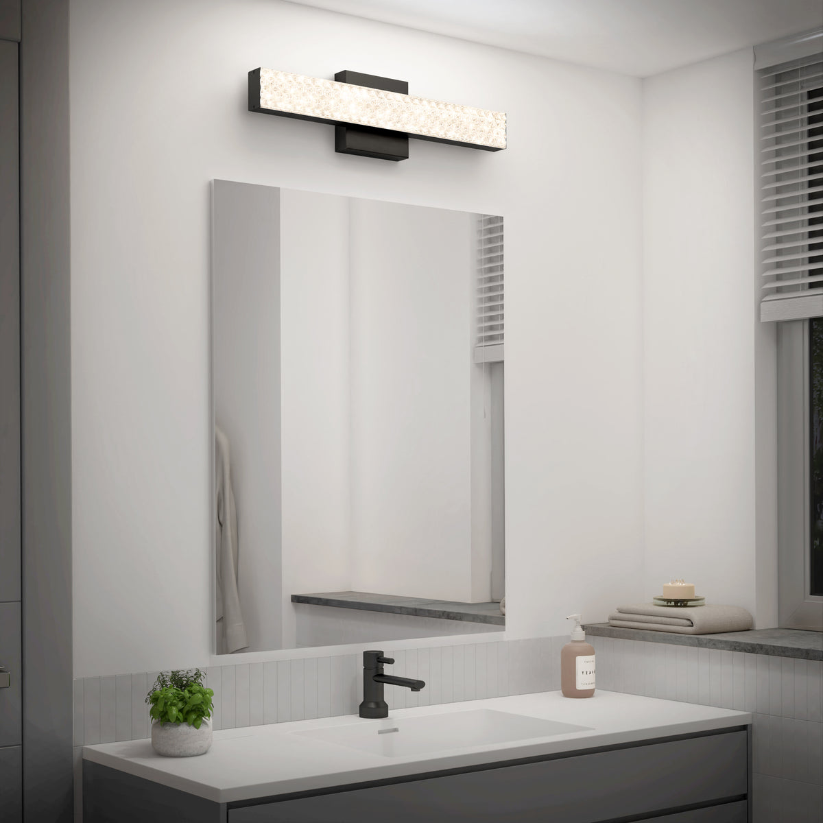 Adeline 18 pulg (46 cm) luminario de baño LED integrado 3 TCL para baño