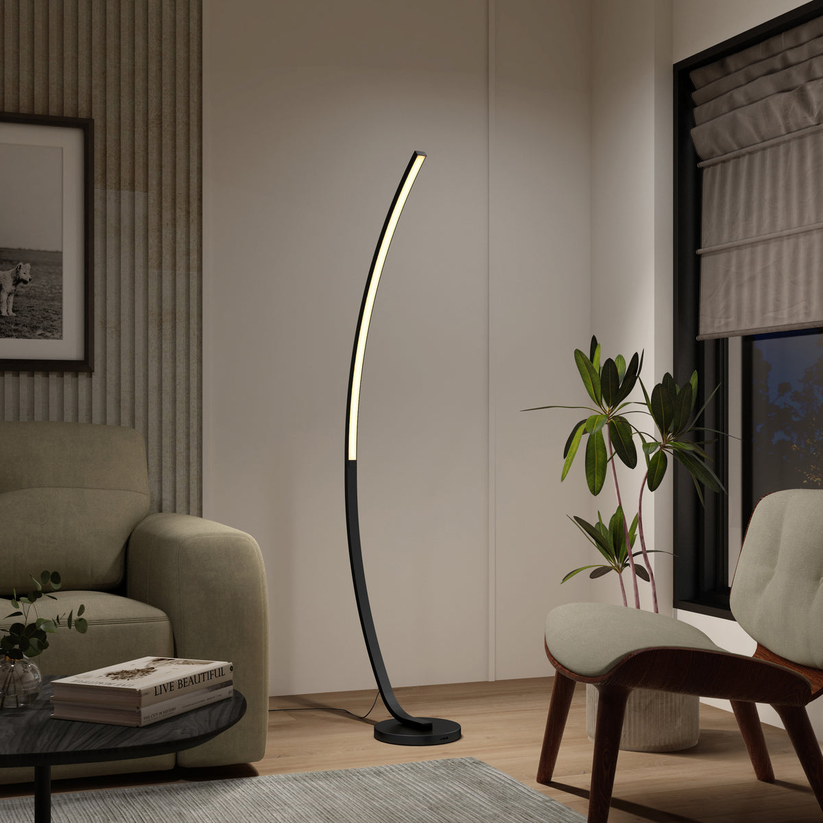Lampadaire DEL Arc