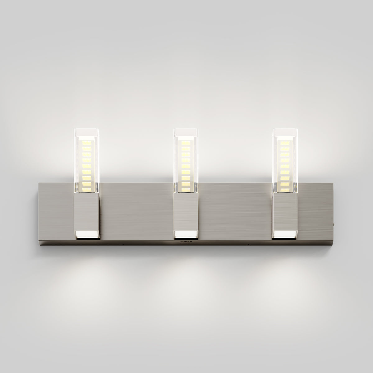 The Artika Hologram LED modern bathroom vanity light 5 CCT is perfect for mirror lighting with stylish rectangular lights.