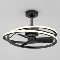 The Artika Coda 23 in. LED modern ceiling fan features a remote, three blades, and tunable color temperature on a short downrod.
