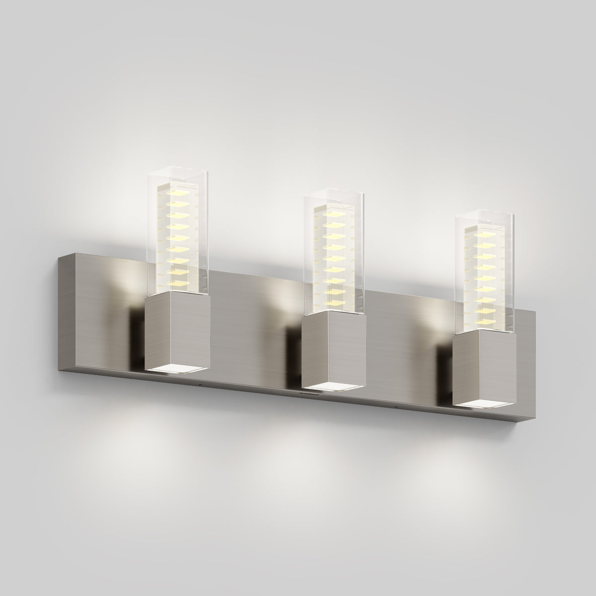Artika Hologram LED modern bathroom vanity light 5 CCT—sleek fixture perfect for illuminating your bathroom mirror.