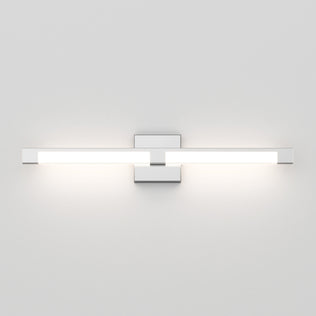 The Artika Tivoli modern LED bathroom vanity light 5 CCT features a sleek horizontal rectangular LED bar on a square base, offering adjustable soft white light with an LED dimmer to suit any mood.