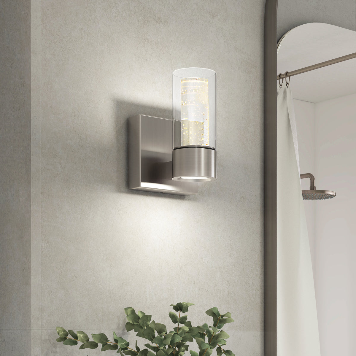 Essence 4 pulg (11 cm) luminario de vanidad de 1 luz LED moderno para baño
