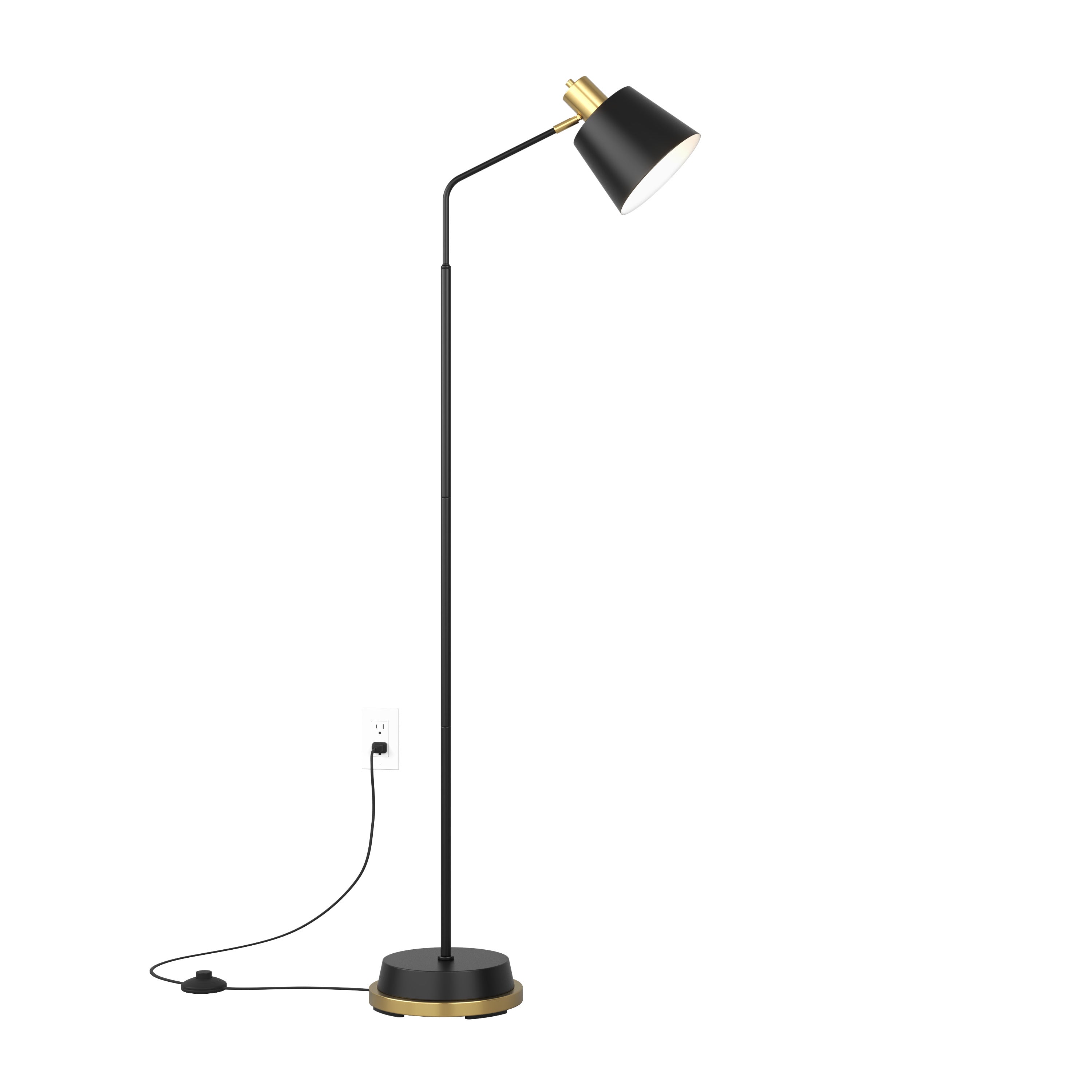 Alton LED modern floor lamp in Black | Artika Canada