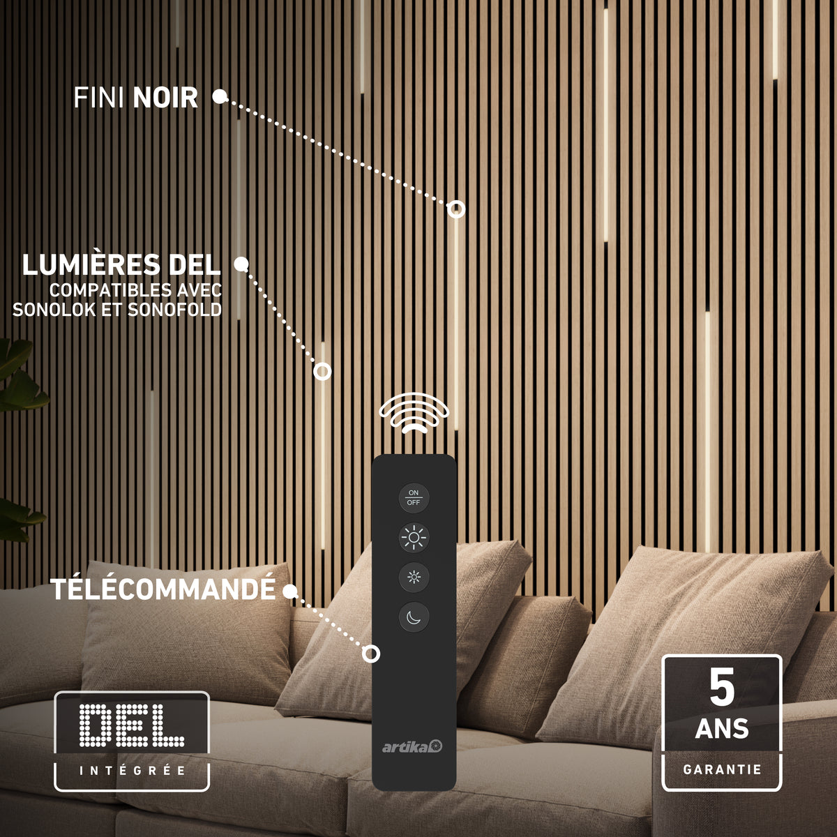 Luminaire DEL Lumilok avec télécommande pour Sonolok - paquet de 4