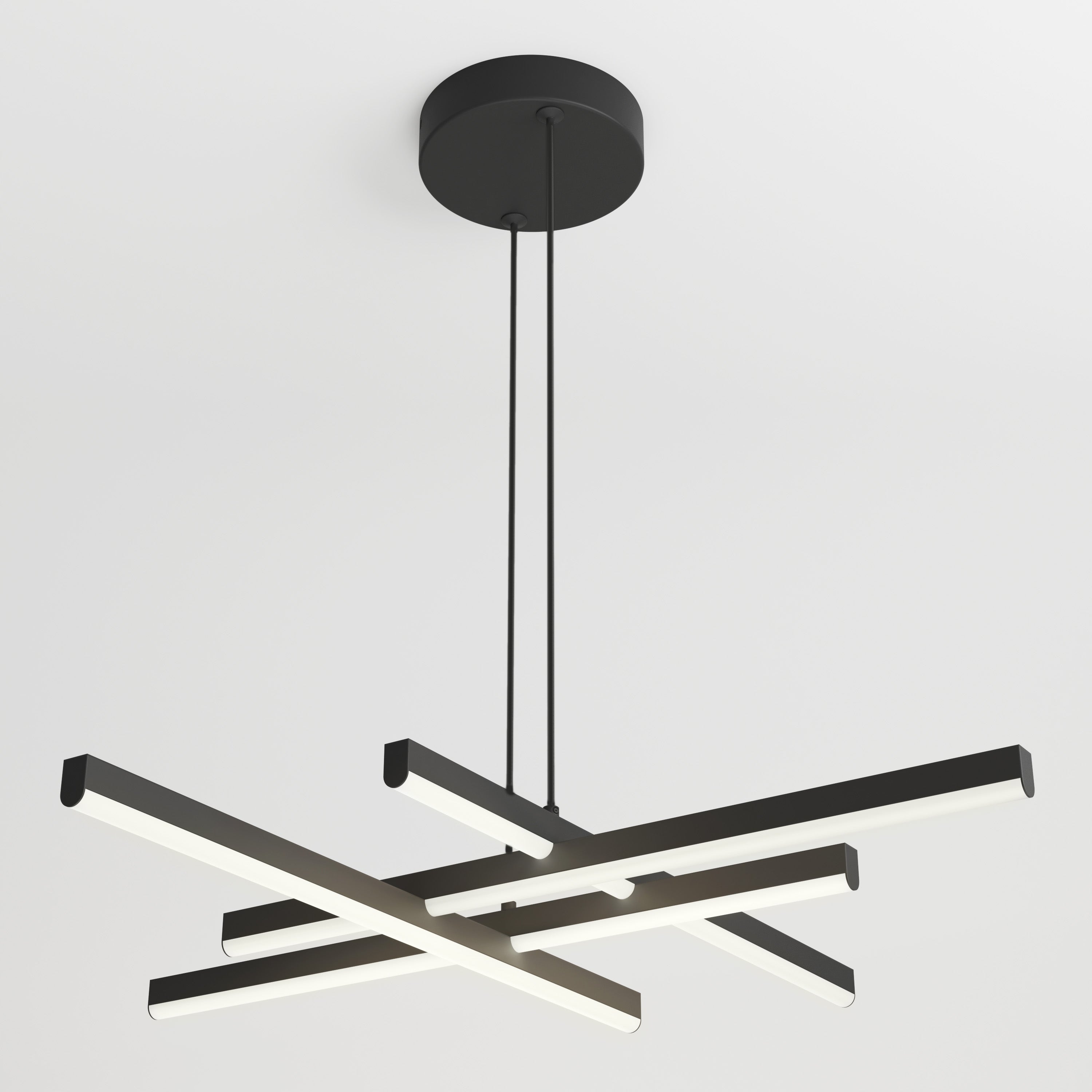 Grid LED Pendant Light Matte Black in Matte Black | Artika Canada