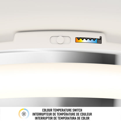 Hemisphere 15 in. LED flush mount light 5 CCT