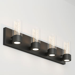 The Artika Essence 27-in modern LED vanity light features a sleek design and glowing light, perfect for any bathroom.