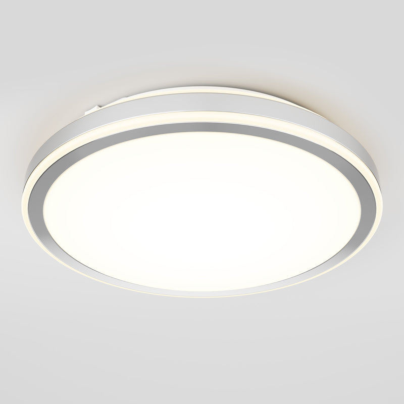Altitude 15 in. (38 cm) Modern LED Flush Mount Ceiling Light 5 CCT, Chrome