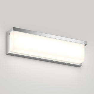 Artika Bristol modern LED bathroom vanity light 3 CCT with frosted cover, metallic frame, and adjustable colour balance.