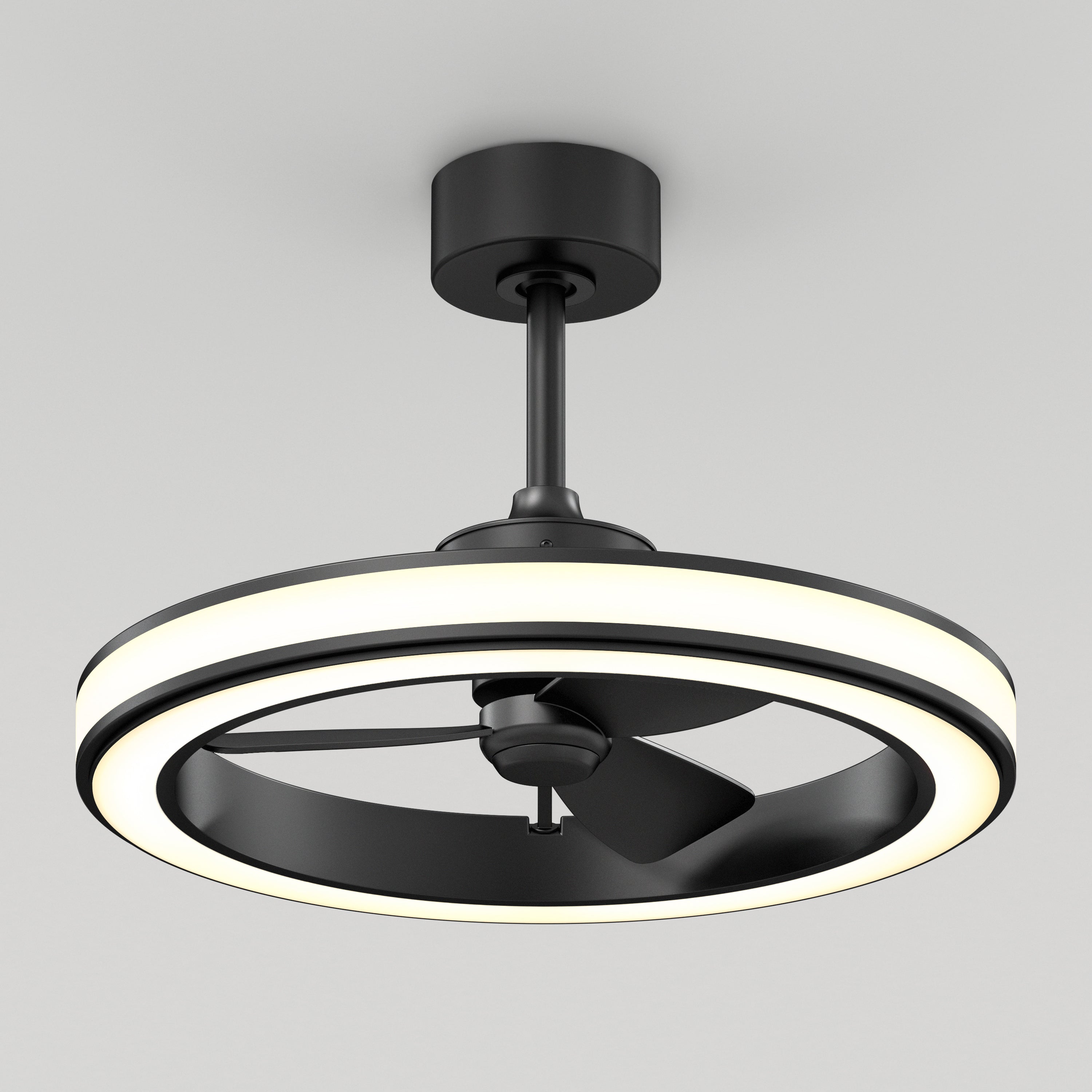 Edwin 23 in. LED modern ceiling fan 3 speeds in Black | Artika Canada